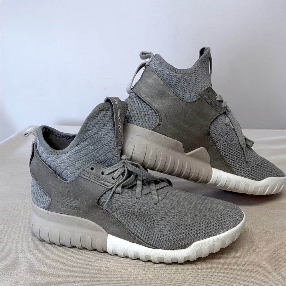 Adidas Tubular X Gray High-Top Sneakers